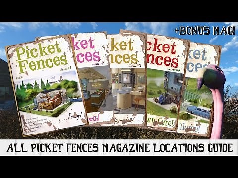 All PICKET FENCES Magazine Locations Guide for Fallout 4 + Bonus Mag!