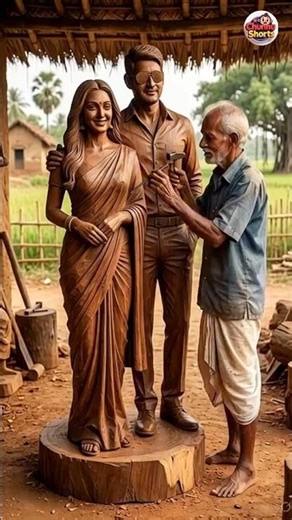 Mahesh Babu & Kiara Advani Wooden Statue 😍 | Handcrafted Art 🔥