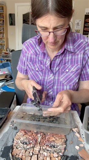 107K views · 1K reactions | I’ve been working on my mosaic portrait...