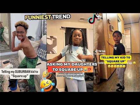 🤣Telling Suburban Kids“Square Up”🤲 Challenge⁉️ - tiktok compilation