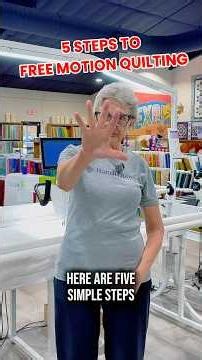 5 Steps to Free Motion Quilting 💫 #quilting #sewing #longarm #longarmquilting