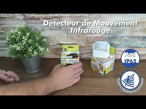 Comment Installer un Détecteur de Mouvement Mural Infrarouge IP65 Noir de Marque ARUM