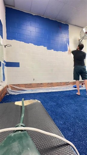 On the list of things to DIY, learn to paint murals. With a projector, some tape and a cheep brush you can make good money!!