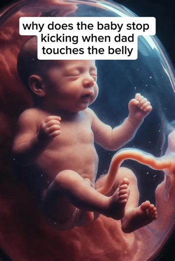 why does the baby stop kicking when dad #pregnancyvlog #usa #usatiktok #pregnancytips #pregnancy