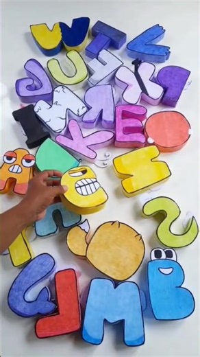 Turn Around French Paper Alphabet Lore #alphabetlore #alphabetloresong