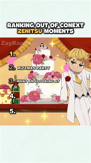 Ranking funny Zenitsu moments