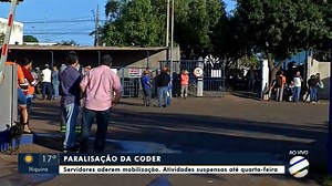 Paralisação da Coder: Servidores aderem mobilização. Atividades suspensas até quarta-feira