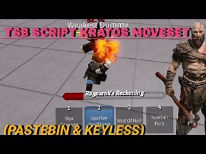 (NEW) OP TSB Script Kratos Moveset | Keyless Pastebin, Free & Powerful Abilities!