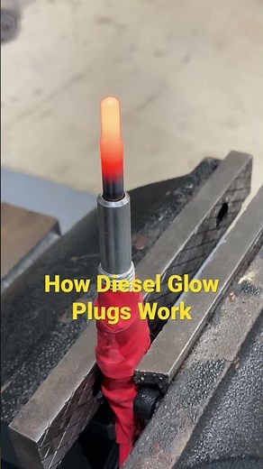How Diesel Glow Plugs Work #shorts #glowplug #dieselengine