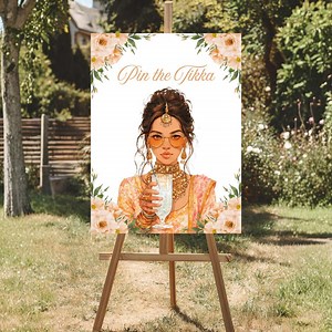Pin the Tikka on Bride Game: Punjabi Wedding, Mehndi Party (digital) - Etsy Canada