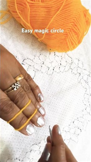 how to do magic ring#crochet #knitting #handmade #handyknots