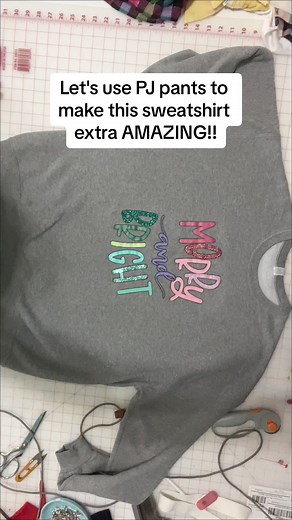 100K views · 2.8K reactions | Let's take a pair of pajama pants and turn them into sleeves for a one-of-a-kind amazing sweatshirt! #sweatshirt #upcycling #sewing #tutorial | Madi Mac Fashions | Facebook