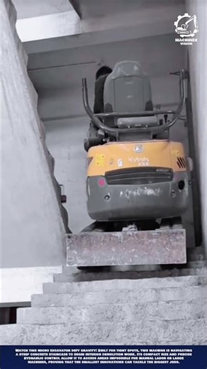 Mini Excavator Climbing Stairs - Machine Innovation for Maximum Stability and Access