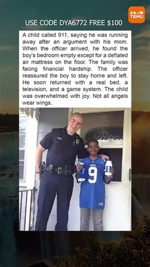 The Angel in Blue: Officer’s Act of Kindness Changes a Boy's Life