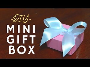 DIY- Mini gift Box, Easy origami gift box tutorial