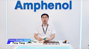 安费诺产品经理TonyTang现场演示明星连接器产品，解锁汽车与储能多场景高效互连！