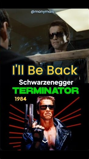 "I'll Be Back" - TERMINATOR (1984) Arnold Schwarzenegger