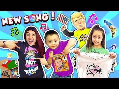 Shawn's NEW FUNnel V Fam NERF Song + Lexi's New Clothing Line LEXoxo❤️ I Be Down with the Pew