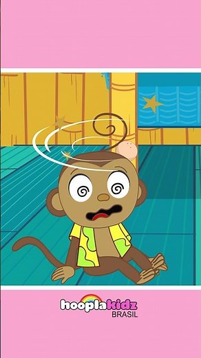 Cinco Macaquinhos | Canções para Crianças #shorts #hooplakidzbrasil #músicasinfantis