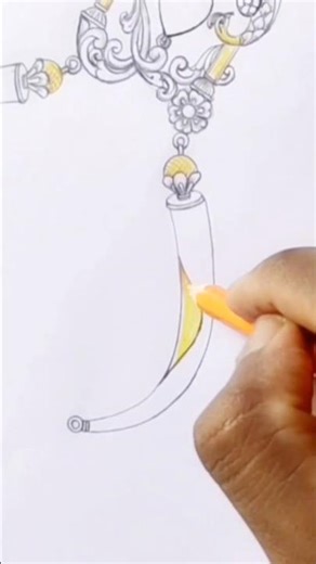 ✍🏻 How To Draw Necklace design for beginners / The Great Heist Sketch🤫 | Necklace antique Drawing