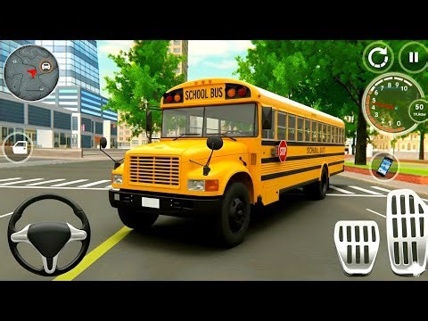 American School Bus Driving Simulator 🚍 | City School Bus Game Realistic Gameplay