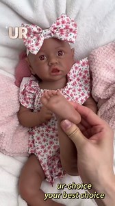 18 Inch Reborn Baby Dolls Silicone Full Body African American Black Girl, Lifelike Unpainted Newborn Baby DIY Blank Doll