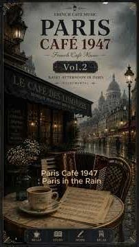 Paris in the Rain 🎨 Cozy French Café BGM for Deep Focus & Work