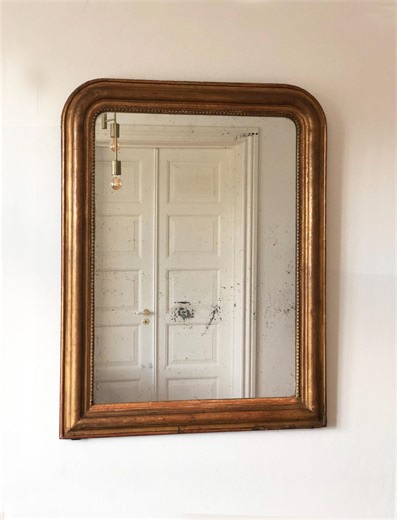 Large Antique Louis Philippe French Giltwood Mirror Late 19th Century - Etsy