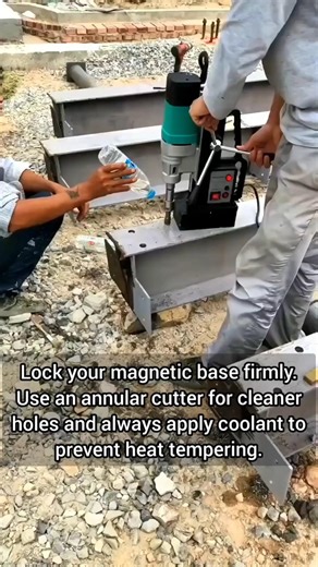 The Power of Magnetic Core Drilling! 🧲🏗️
