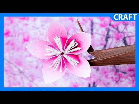DIY Paper Cherry Blossom | Sakura | FREE Template