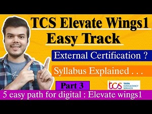 Elevate wings1 easy track for digital | External Certification | Syllabus explained |