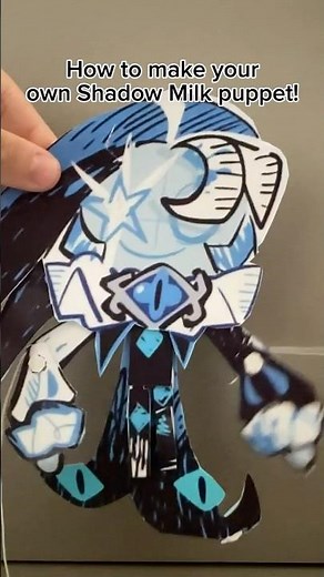 Shadow Milk Cookie puppet tutorial! #cookierunkingdom #cookierun #crk #arttips