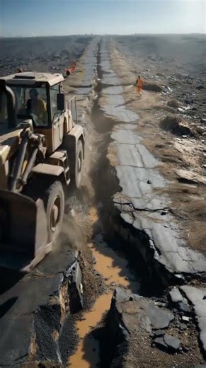 Road Resurfacing Process From Broken to Smooth