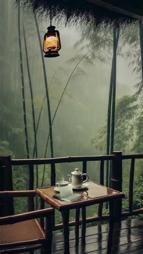 Soft Rain Sounds & Gentle Music | Cozy Night Ambience for Relaxation & Sleep