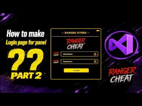 HOW TO MAKE LOGIN PAGE FOR PANEL | SERIES PART 2 | FREE FIRE PANELS PC