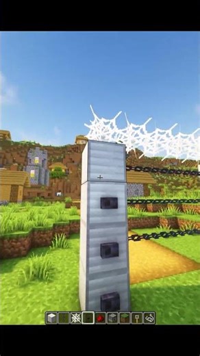 Minecraft Electric Fence to Protect your House😎⚡ #minecraft #shorts