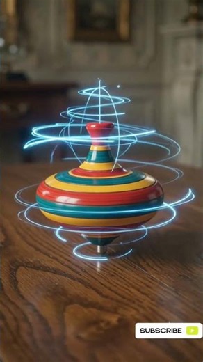 Why Does a Spinning Top Stay Upright? 🤯 | Physics Explained in 20 Seconds #shorts