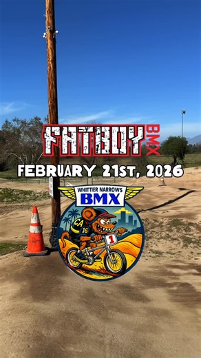 Fatboy Mini BMX on Instagram: "🚨 FATBOY RACE NIGHT 🚨 @whittiernarrowsbmx 🤝 @fatboyminibmx The Fatboy Racing Series is officially kicking off at Whittier Narrows BMX 🏁 📅 Starting FEB 21st ⏰ Gates open 4:30 PM 📝 Sign-ups & practice 5–7 PM 🏆 Racing immediately after 💰 $20 to race • Includes regular BMX racing + Fatboy race • Helmet & 20” BMX race bike loaners available ⚠️ Riders must bring their own Fatboy Mini BMX ⚠️ All riders need a USA BMX membership (1-day trial memberships available a
