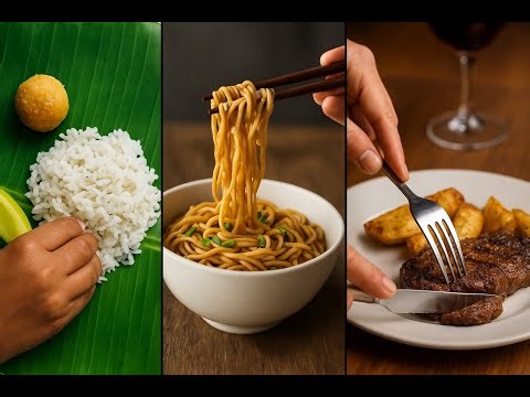 Finger Food vs Chopsticks vs Fork & Knife | The Science of Touch