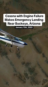 Cessna with Engine Failure Makes Emergency Landing Near Buckeye, Arizona | Flight Simulator Fantasy