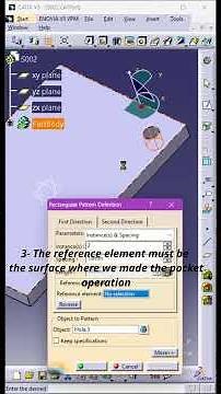 How to use rectangular pattern in CATIA V5