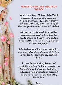 Prayer To Our Lady | Our Lady of Lourdes