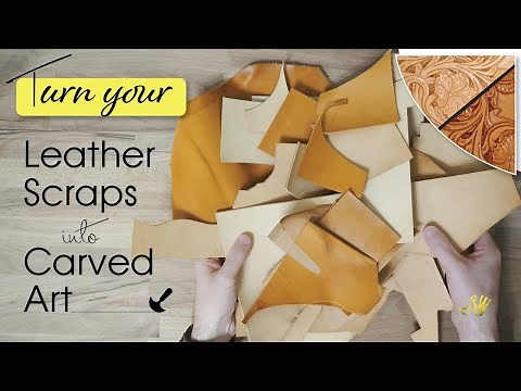 Turn Your Leather Scraps into Carved Art by Fischer Workshops