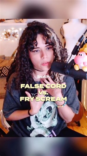 Fry Scream vs. False Cord Scream 🔥 #growls #extremevocals