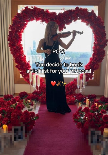POV: You decide to book a violinist for your proposal ❤️🎻✨ Decor: @Events By Zarah #violinist #uk #netherlands #proposal #proposalgoals