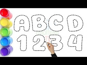 Learn ABCD-1234 - Kids Tracing & Coloring Fun