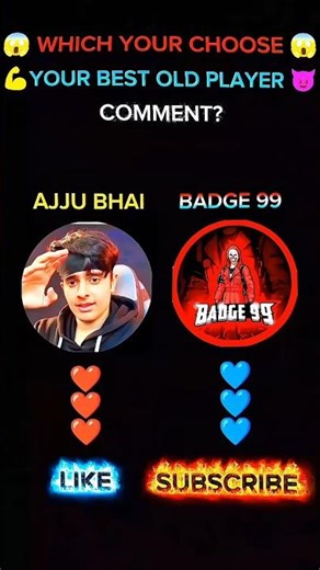 Ajju Bhai vs Badge 99 😱 | Who Is the Real Old Free Fire King? 👑 #shorts