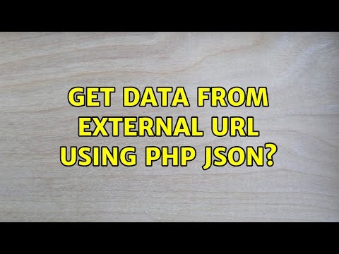 get data from external url using php json? (3 Solutions!!)