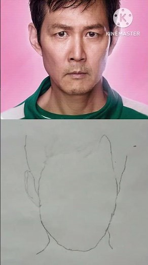 Drawing GI-HUN Player 456 from squid game ( Step by step) #squidgame3 #shorts #drawing