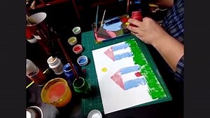 Sponge painting is a wonderful way for young kids to explore paint. In this activity kids will create a beautiful and simple scenery with different colours and different shape sponge. Materials Required: 1. Poster/ Acrylic Paint Colors 2. White thick Sheet 3. Paint Brush 4. Sponge(cut in different shapes) 5. Water 6. Mixing Plate Get your kid creative and busy with Yellow Class DIY Activities For more such exciting DIY Activities like our page #theyellowclass #yellowclass #DIY #kidsactivities #s